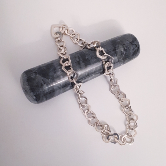 Sterling silver choker necklace - Picture 1 of 3